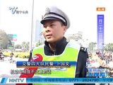 南宁江滨立交交通标志当摆设 部分车主我行我素